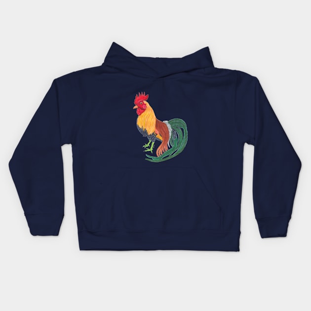 YOKOHAMA CHICKEN Kids Hoodie by BeritValk